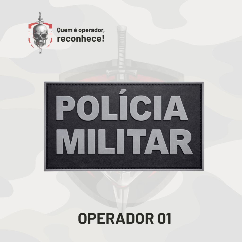 Patch Emborrachado Emblema Policia Militar