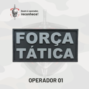 Patch Emborrachado Emblema Força Tática