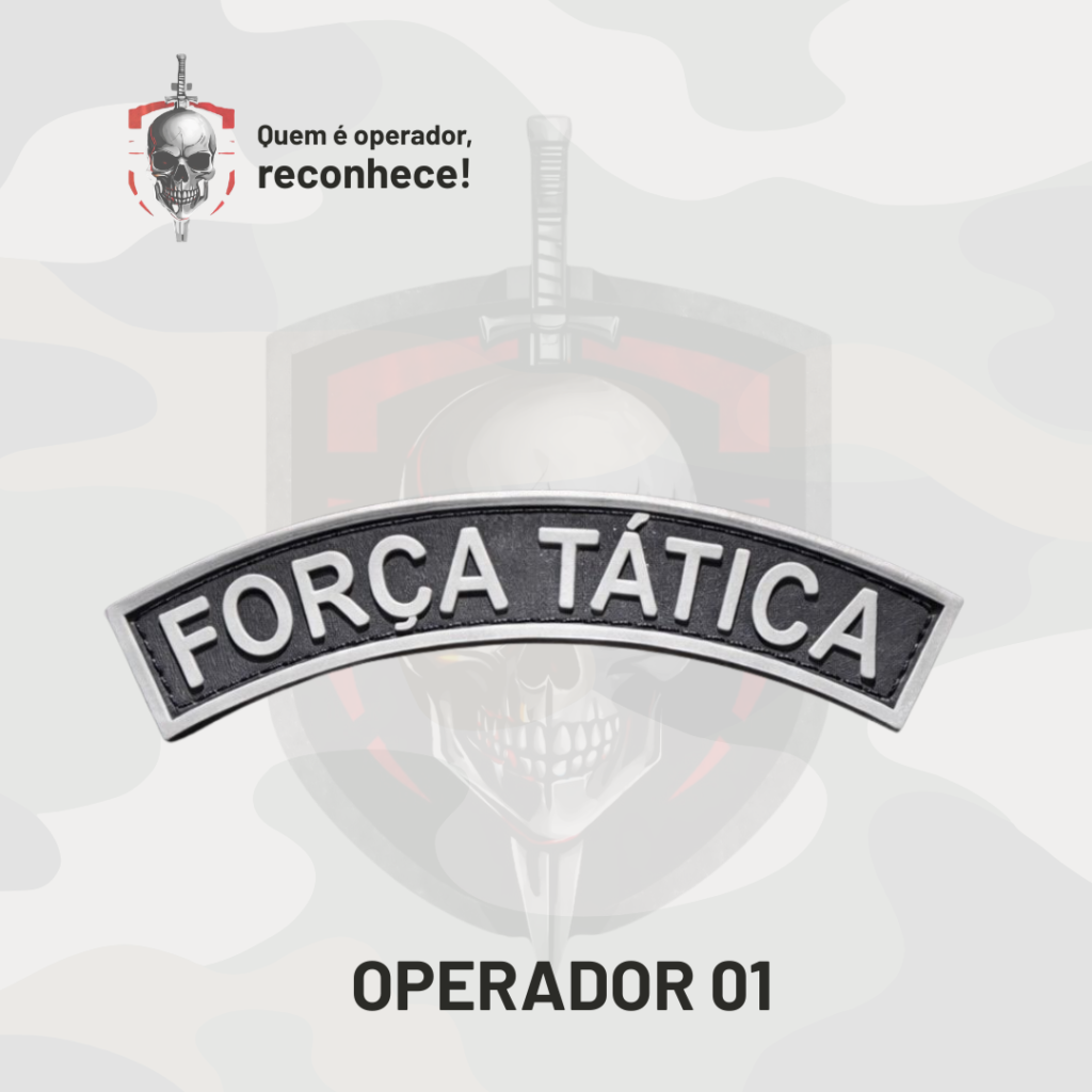 Patch Emborrachado Emblema Força Tática
