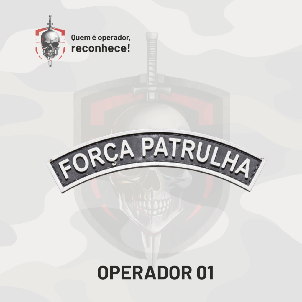 Patch Emborrachado Emblema Força Patrulha